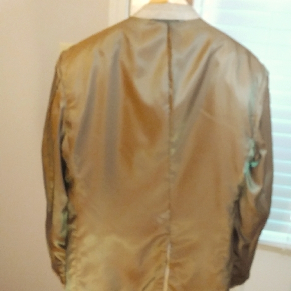 Sean John Men's 100% Linen Tan Jacket Blazer Sports Coat Size L Fully Lined - Picture 11 of 12
